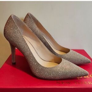 Kate Spade NY "Vivian" Pink Lurex Sparkly Pumps Sz.6.5 Ret $279 w/Dustbag & Box